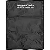 Ice Pack for Injuries Reusable, Soft Gel Flexible - (Large: 11"x14.5") for Hip, Shoulder, Knee, Back - Comfy Cold Pack Compress for Swelling, Bruises, Surgery (Black, 1 Pack)