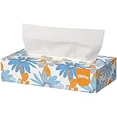 Kleenex 21606BX White Facial Tissue, 2-Ply, White, Pop-Up Box (Box of 125 Tissues)