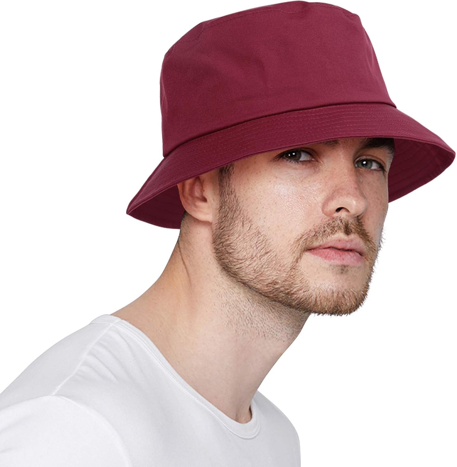 DOCILA Black Bucket Hat for Men Stylish Waterproof Rain Hats Crushable Fishing Hiking Lightweight Fisherman Sun Caps (Black) at  Men’s Clothing store