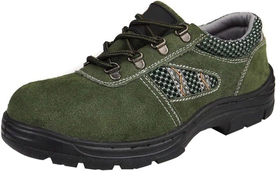 Men's Safety Shoes Work Shoes Comp Steel Toe Green