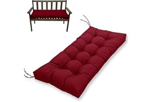 MTMR Water-Repellent Outdoor Bench Cushion-44X19 Inch Tufted Porch Swing Cushions with High Elasticity PP Cotton and Durable 