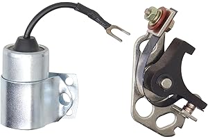 ANGREBUILD 160-1154 312-0069 Generator Ignition Point and Condenser Kit Point and Condenser Set for Onan Generator Replaces Condenser its CK CCK CCKA CCKB MCCK Generator Replacement Parts