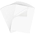 Weliu Printable Vinyl Sticker Paper for Inkjet Printer - 8.5 x 11 Inches 15 Sheets Translucent Premium Waterproof Sticker Paper - Dries Quickly and Holds Ink Beautifully