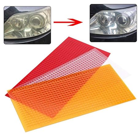 Womdee Lens Repair Film, Auto Tail Light Lens Repair Kit Car Lights Crack Repair Film Multi-Pack Headlight Taillight Repair Tools (3 Pcs)