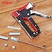 Hi-Spec 3-in-1 Home DIY Steel Staple & Nail Gun Set for Fixing Material, Re-Upholstering Furniture, Decorating, Repairing Decorations, Attaching Fabric to Walls Great for Hobby & Craft Projects
