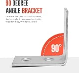ZAVIA 32 Pcs L Brackets for Wood 38x38mm with Screws Galvanised Steel view 3