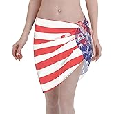 Rainbow Love Women Short Sarong Beach Wrap Sheer Bikini Chiffon Swimsuit Cover Up Skirt For Swimwear