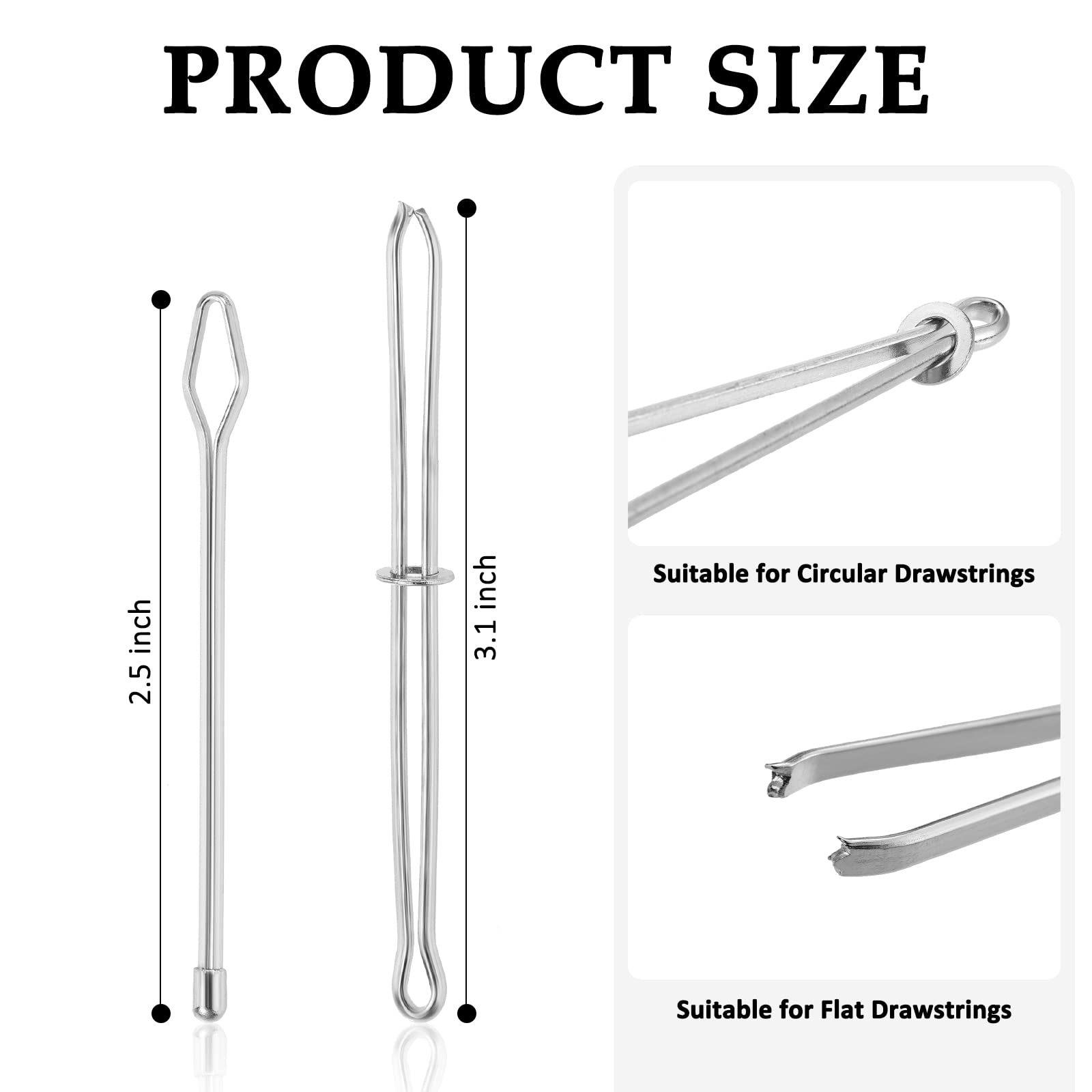 30 Pcs 66 Inches XL Lengthened Drawstring Cords Replacement Drawstring Hoodie String Replacement Clothing with 2 Pcs Flexible Easy Threaders for Sweatpants Hoodies Pants Jackets Coats