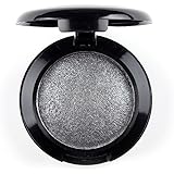 Mallofusa Single Color Baked Eye Shadow Palette Glitter Powder ,Space Silver,CES3811