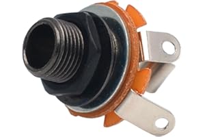 Mono Input Jacks Metal Guitar Electric Replacement Mono Input or Output Jacks Socket 6.35mm Musical Instrument Accessory Guit