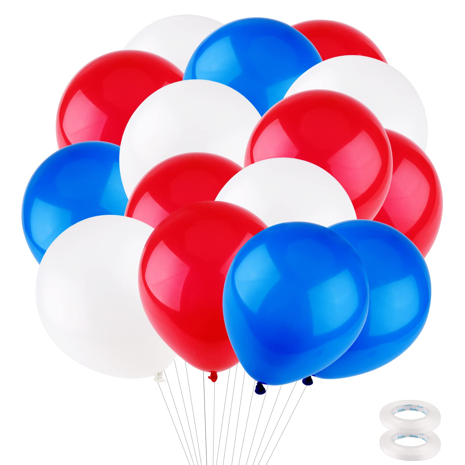 30 Pieces Red White Blue Decorations Balloon 12 Inches Latex Helium Balloons King Charles III Coronation Party Decorations Balloons for Celebrations Anniversaries Birthday UK New King 2023 Arch Decor