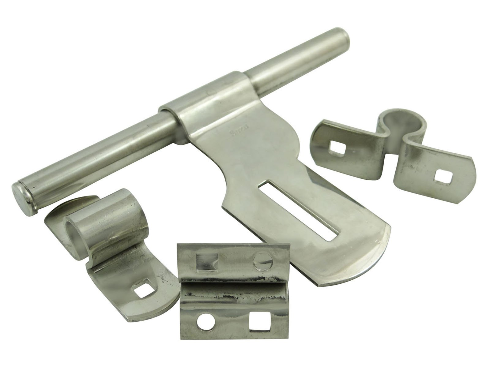 Metal Artwork Stainless Steel Barrel Bolt Lock Hasp Gate Door Padlock