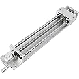 CNC Linear Stage Actuator, XYZ Axis Double Linear Rail Manual Sliding Table 400mm Ballscrew for DIY CNC Router Controller