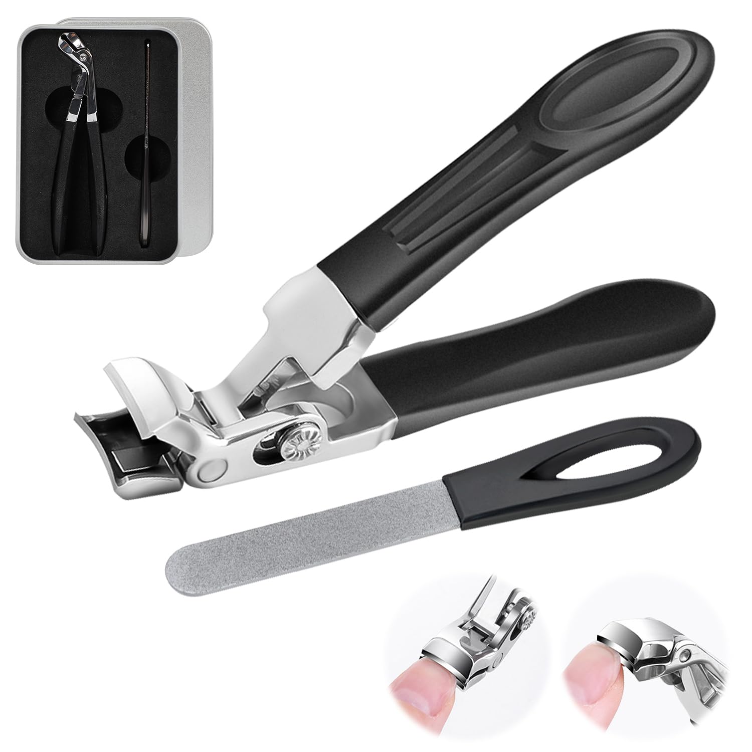 Photo 1 of ClipMaster Pro Toenail Clippers,Dotmalls ClipMaster Pro,Grishay ClipMaster Pro,Clip Master Pro for Thick Nails,Large Angled Head Toenail Clippers with Wide Opening for Elderly Seniors(1Pcs)