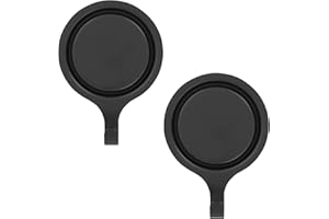 Haute Decor Attract Pinch-Free Magnetic Wreath Hanger (Matte Black) - Set of 2 Magnets - for use on 1 Single-Pane Glass Door/Window or 2 Metal Doors/Surfaces