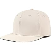 Zylioo 2XL XL L Oversized Snapback Hat for Men & Women, M S Flat Bill Baseball Cap, 100% Cotton Structured Blank Cap