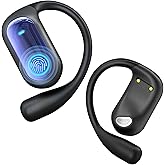 168 Languages AI Live Translation Earbuds, 4-in-1 Smart Mode Bluetooth 5.4 Touch Screen Earphones Real-Time Headphones Translator, Fit iOS and Android Ideal for Business and Learning, Deep Blue