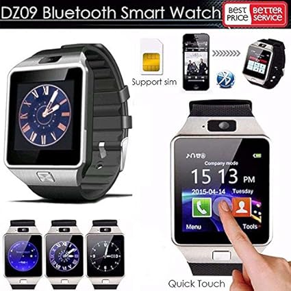 Amazon.com: DZ09 Smart Watch Bluetooth Camera Smart Wrist ...