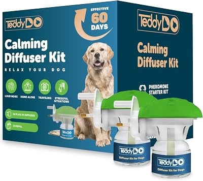 TeddyDo Calming Diffuser for Dogs 2 Diffusers 2x48ml UK Plug 60-Day