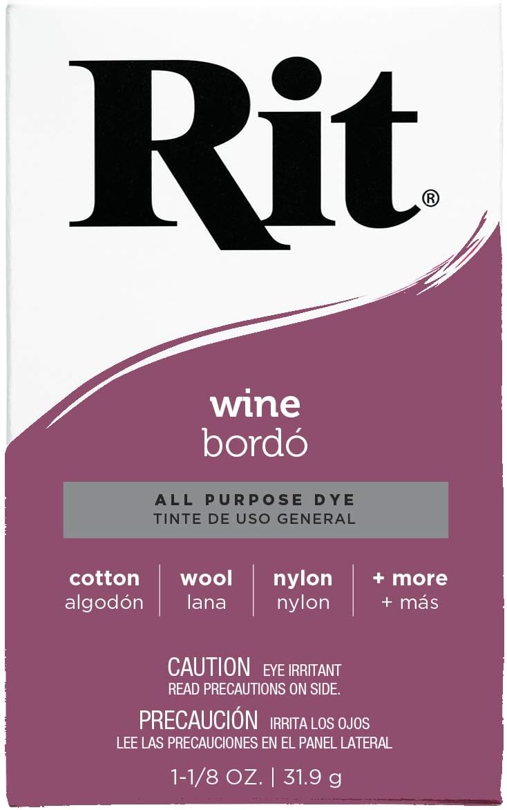 Rit Dye Powder-Wine Multi 1 Pack Fabric Dye Non-Toxic Easy to Use