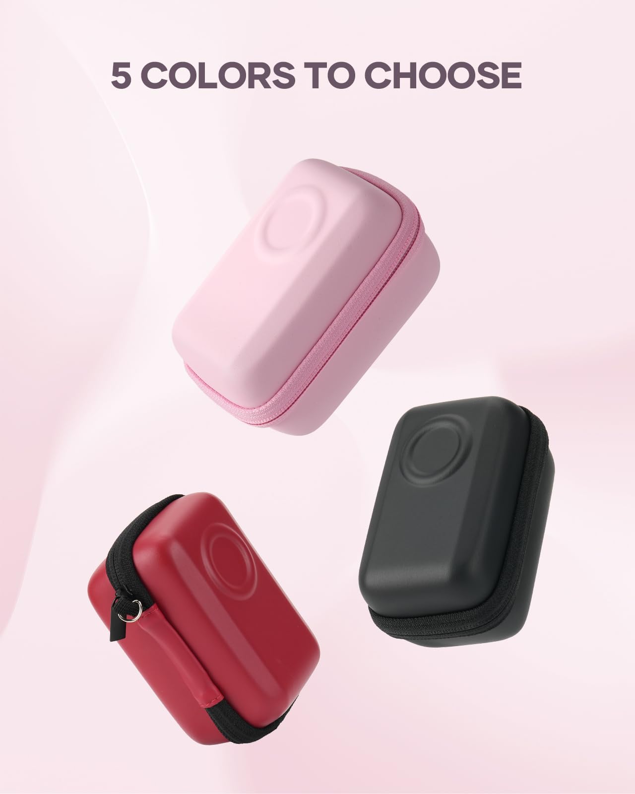 SQERO Digital Camera Case for KODAK PIXPRO FZ45 FZ55 & CAMKORY 1080P - Compact Travel Bag with 3 SD Card Slots,Small Lightweight Pouch, Cute Gifts for Adults Kids