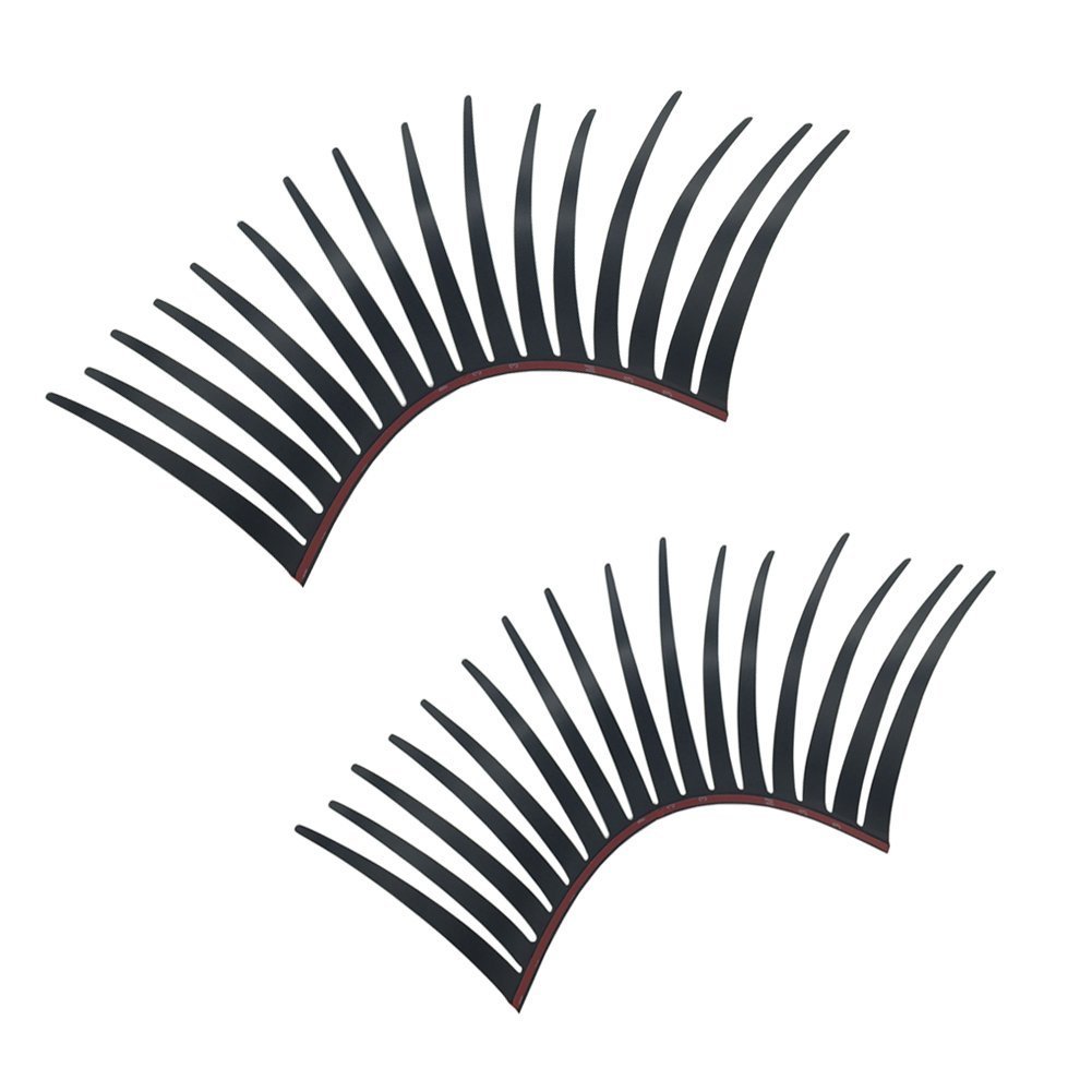 Silence Shopping Black Stereoscopic Car Lashes Headlight Eyelashes Accessories Car Light Eyelash Sticker Decal Car 3D Sticker