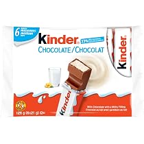 Amazon.com : Kinder Chocolate Single Bars, 6-Pack. Individually ...