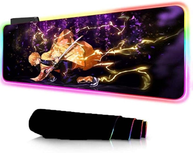Large Mouse pad Anime Kimetsu No Yaiba RGB Gaming Mouse
