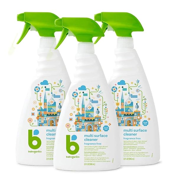BABYGANICS MULTI SURFACE CLEANER, FRAGRANCE FREE, FOR HARD...