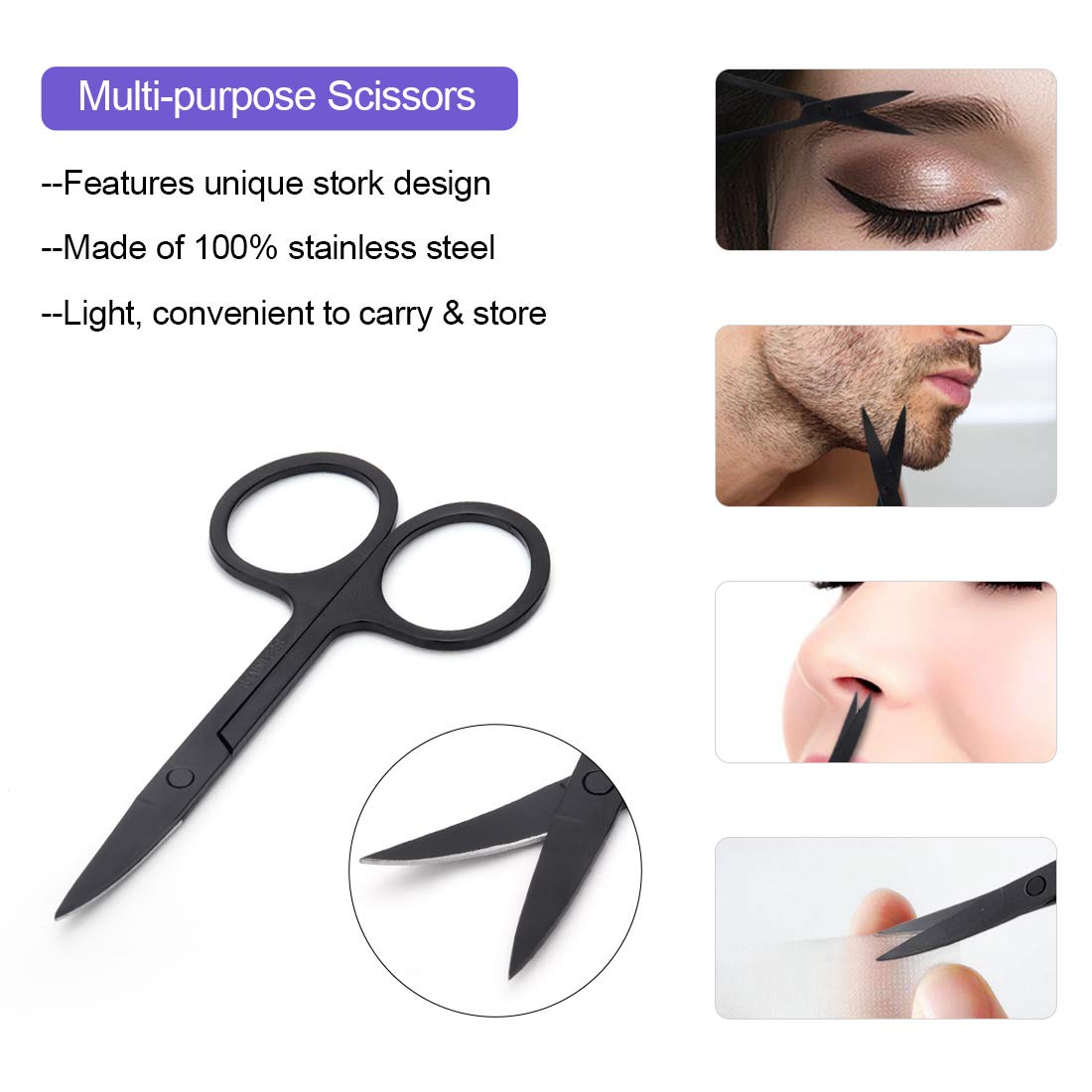 9 in 1 Eyebrow Grooming Kit - LIONVISON Professional Eyebrow Kit Including Eyebrow Razor, Eyebrow Brush, Tweezers, Eyebrow Trimmer, Eyebrow Scissors, Eyebrow Comb and 3 Eyebrow Card: Beauty