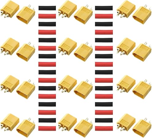 Yixisi 24 Stuck 12 Paar Xt60 Connector Xt60 Mannlich Weiblich Stecker Fur Rc Lipo Batterie Amazon De Baumarkt