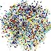 Md trade Rainbow Gravel Aquarium Marbles Decorative Colored Pebble Gravel for Fish Tank,542g /19oz