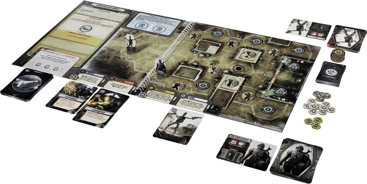 Asmodee The Mandalorian: Adventures, Kennerspiel, Strategiespiel, 1-4 Spieler, ab 12+ Jahren, 30-60 Minuten, Deutsch, Mehrfarbig, Bunt 2