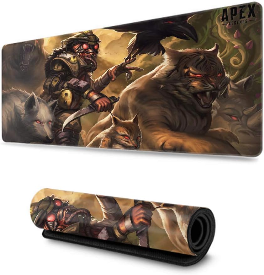 Waterproof Keyboard Pad, Large Mouse Pad, Gaming Gamer APEX Legends Border War, Thick Large (29.5×15.7 Inch)