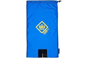 PURE MOUNTAIN FUN Ski Bag Backpack Carrier | Adjustable Straps Personalize to Fit | Lightweight Ski and Pole Transport | Great for Families, Men, Women, Kids