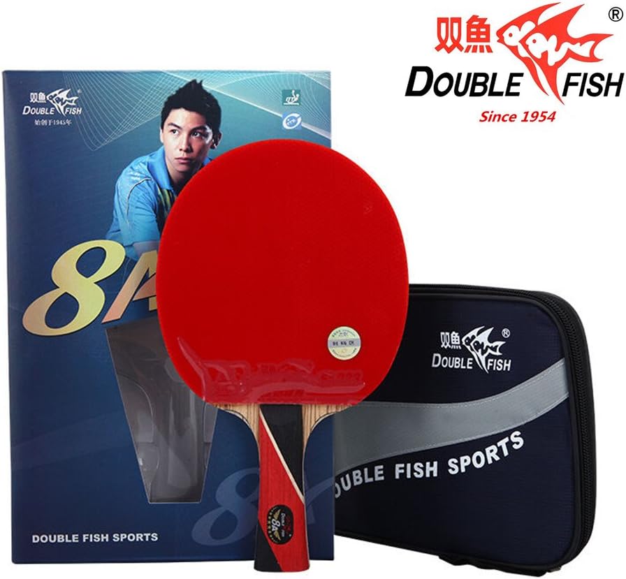 Double Fish Aryl Carbon 8 Star Table Tennis Racket, Ping Pong Paddle (D