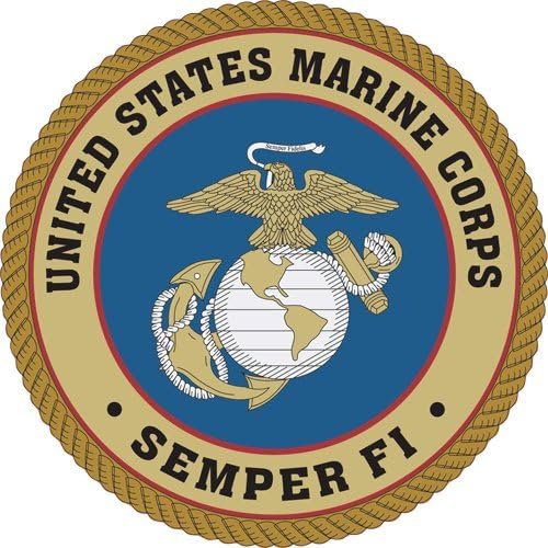 United States Marine Corps Logo; Bumper Sticker