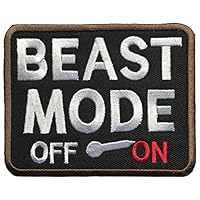 SpaceCar Beast Mode On Military Tactical Morale Badge Patch 3.5" x 2.75" Sized