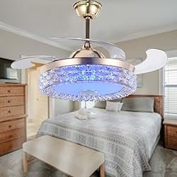 mfanchan Fandelier Ceiling Fan with