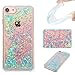 DAMONDY iPhone 7 Case,iPhone 7 Glitter Case,3D Cute Bling Liquid Glitter Floating Quicksand Diamond Water Flowing Ultra Clear Soft TPU Case for iPhone 7 4.7 ONLY -Sliver Blue Star