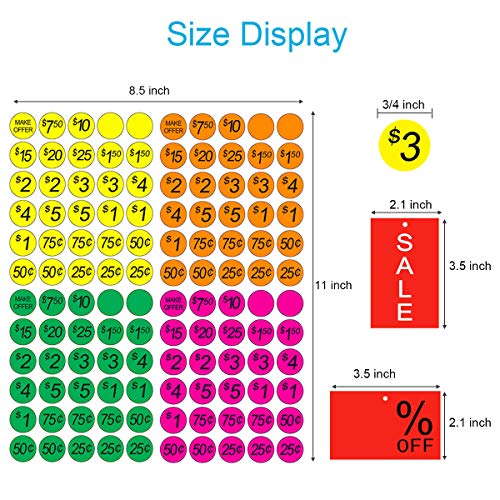 6 Garage+Pricing+Stickers+Yoklili+Preprinted
