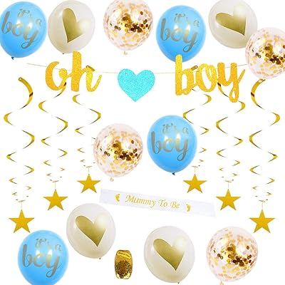 Blue and Gold Baby Shower Decorations Oh Boy Ghana Ubuy