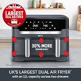 Tefal Easy Fry XXL Dual Zone Digital Air Fryer 11L 2 Drawers EY942BG0 view 2
