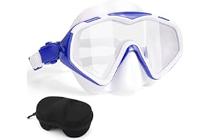 IGYM Professional Snorkel Diving Mask, Ultra Clear Lens with Wide View Tempered Glass Snorkeling Mask Gear,Anti Leakage Scuba Mask, Silicone Swimming Goggles Mask for Adults