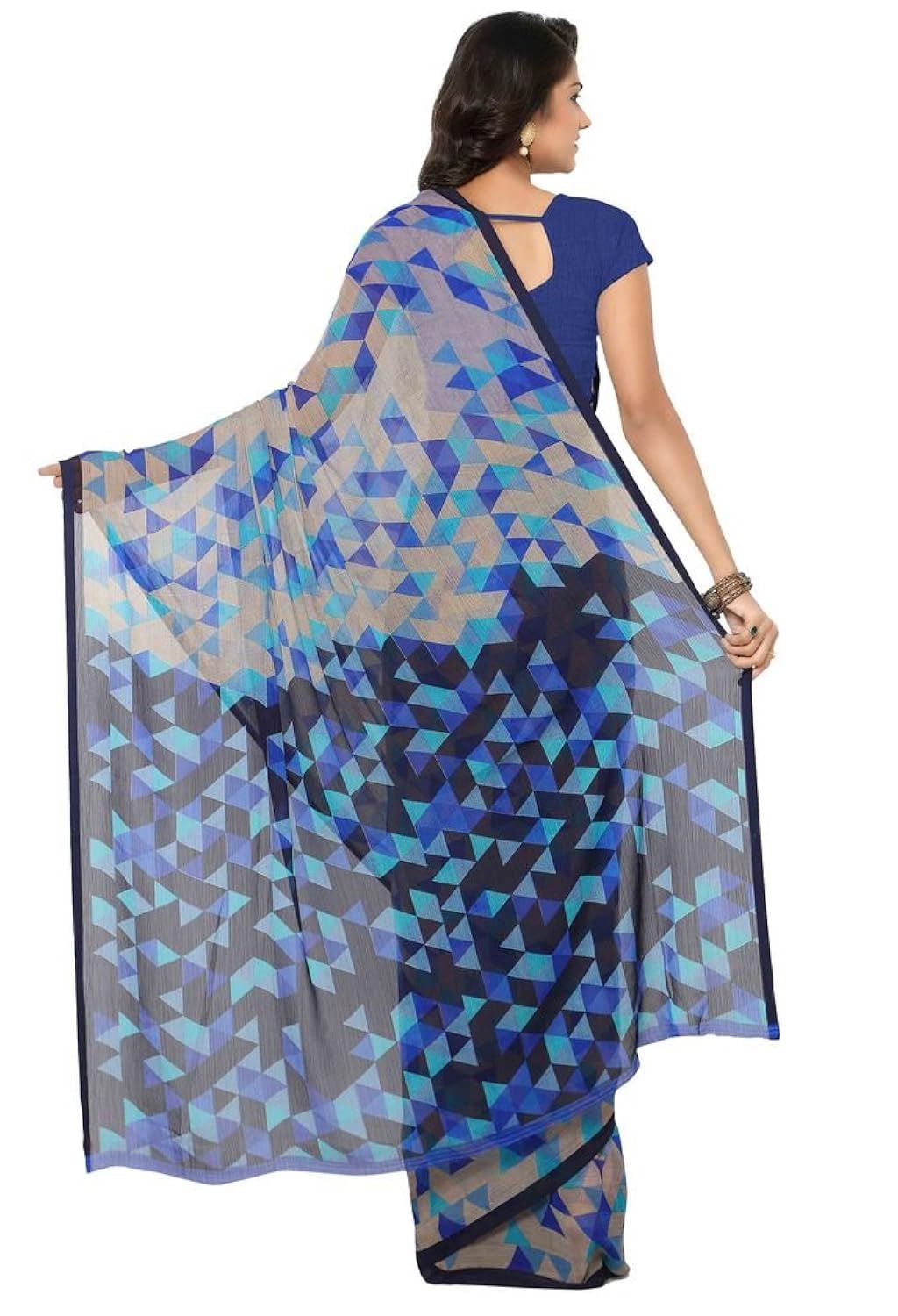 vaamsi chiffon saree with blouse piece