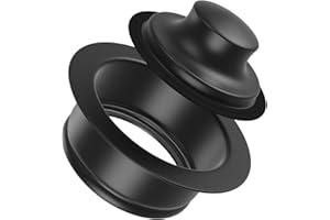 VISTOP Kitchen Sink Flange Stopper Black - Universal Garbage Disposal Flange for Fit 3-1/2 Inch Standard Sink Drain Hole, Sink Flange Replacement Accessories