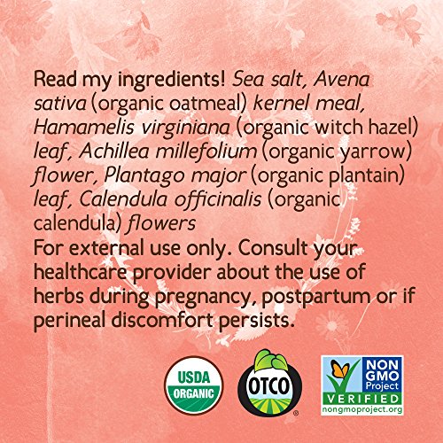 Earth Mama Herbal Sitz Bath | Pregnancy & Postpartum Essentials, Soothing Sitz Bath for Hemorrhoids with Witch Hazel, & Calendula, 6-Count