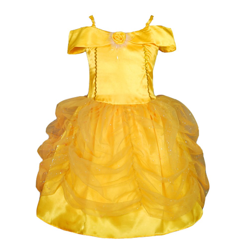 Dressy Daisy Princess Dress Up Costume Gold Yellow Ballgown Fancy Halloween Xmas Birthday Party