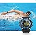 Sports Watch smart Bluetooth Watch IP67 waterproof Remote Camera Fitness Tracker Wearable Technology Running watch for IOS and Android Smartphones iPhone X 8 Samsung Galaxy s9+for Men and Boys-Blue