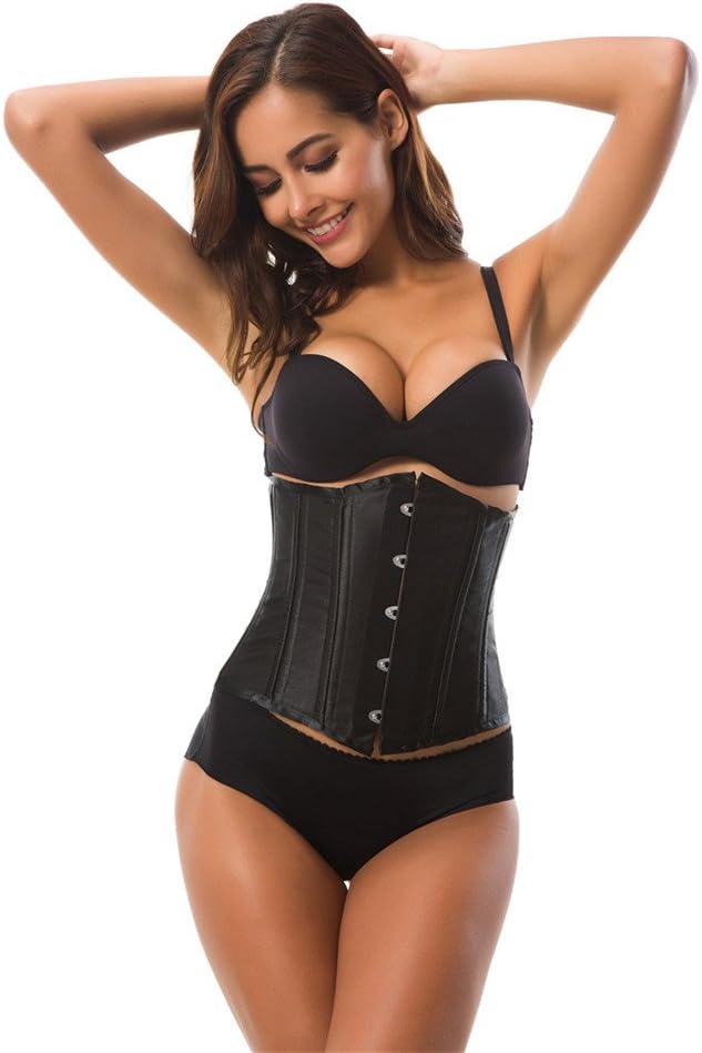 GLAMCARE Women's 26 Steel Boned Heavy Duty Waist Trainer Shaper Underbust Corset